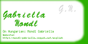 gabriella mondl business card